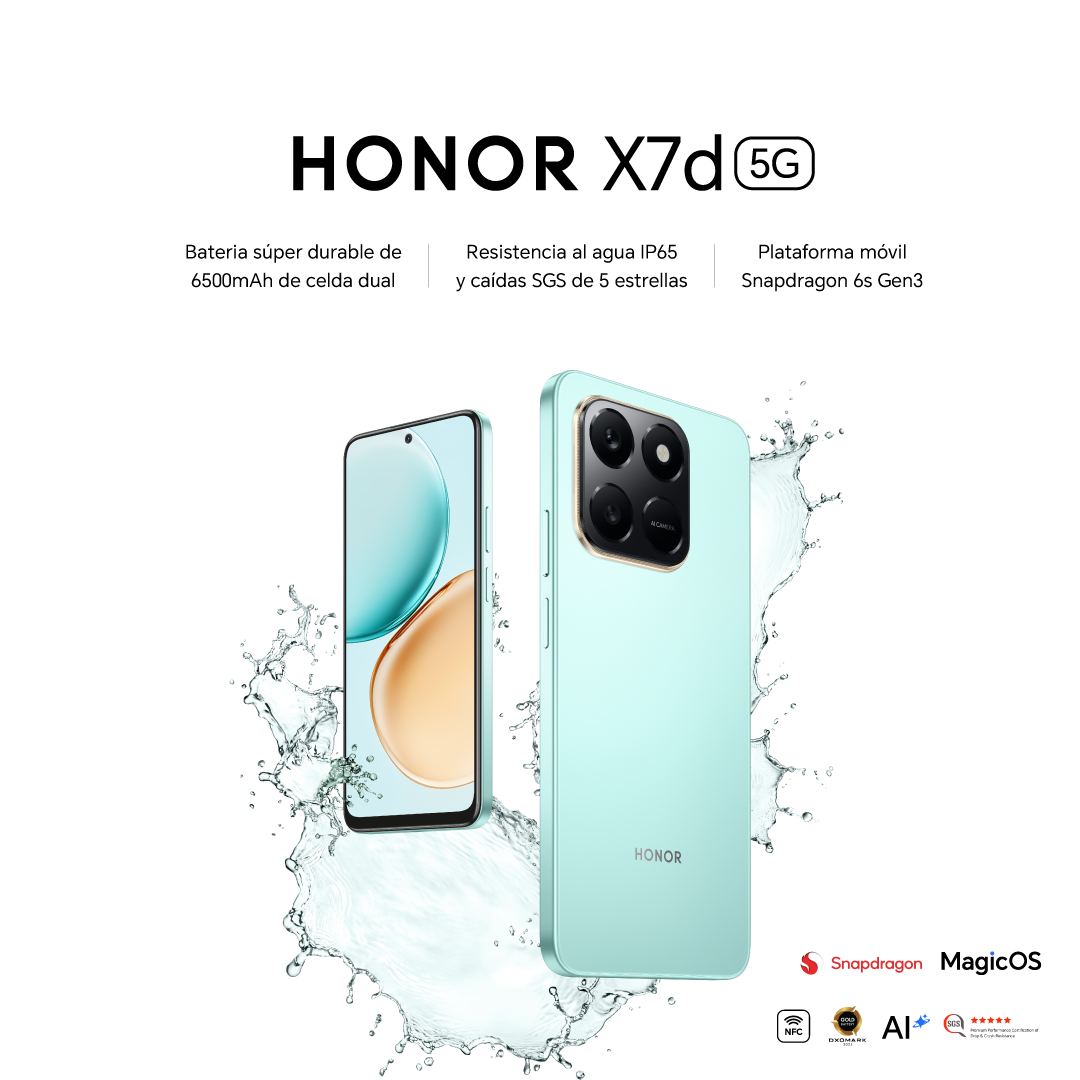 El HONOR X7d 5G resiste, responde y se adapta